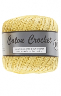 coton crochet jaune pâle 510