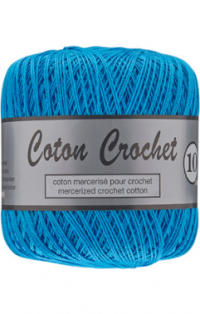 coton crochet bleu turquoise 457