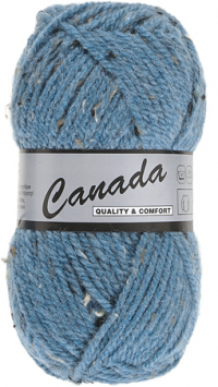 Laine Canada tweed bleu moyen 463