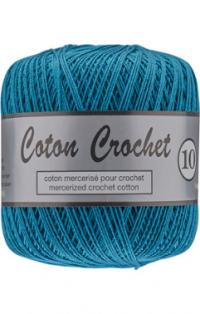 coton crochet bleu canard 459