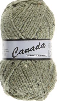 Laine Canada tweed vert pâle 495