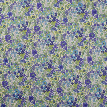 tissu coton flowers lilac k61005-043