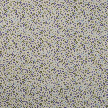tissu coton digital flowers lilac k61008-043