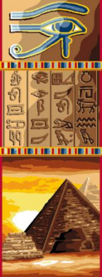 canevas 30x65  hieroglyphes