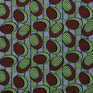 Tissu Wax Imprimé Double Face Creanous 116 cm 100% Polyester vendu par 50 cm - 07
