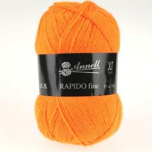 Fil à Tricoter Annell Rapido Fine 100% Acrylique 50g 215m - 8221 orange