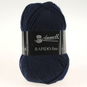 Fil à Tricoter Annell Rapido Fine 100% Acrylique 50g 215m - 8226 bleu marine