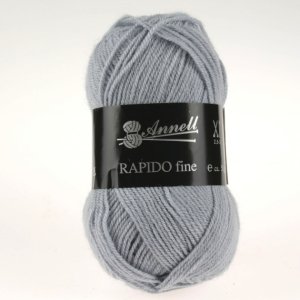 Fil à Tricoter Annell Rapido Fine 100% Acrylique 50g 215m - 8239 gris souris