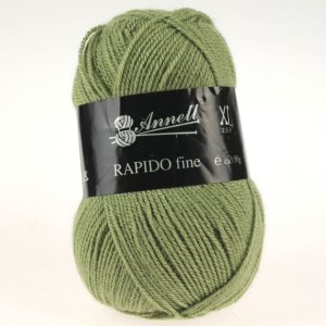 Fil à Tricoter Annell Rapido Fine 100% Acrylique 50g 215m - 8246 kaki