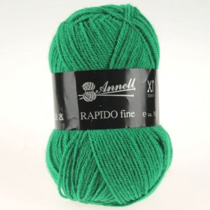 Fil à Tricoter Annell Rapido Fine 100% Acrylique 50g 215m - 8248 vert jardin