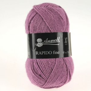 Fil à Tricoter Annell Rapido Fine 100% Acrylique 50g 215m - 8252 lie de vin