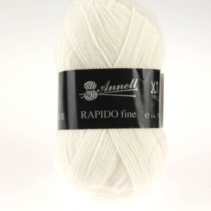 Fil à Tricoter Annell Rapido Fine 100% Acrylique 50g 215m - 8260 ecru