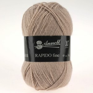 Fil à Tricoter Annell Rapido Fine 100% Acrylique 50g 215m - 8261 beige clair