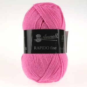 Fil à Tricoter Annell Rapido Fine 100% Acrylique 50g 215m - 8277 rose vif