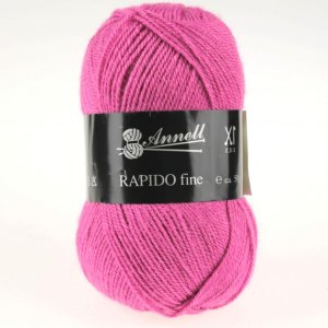 Fil à Tricoter Annell Rapido Fine 100% Acrylique 50g 215m - 8279 fushia