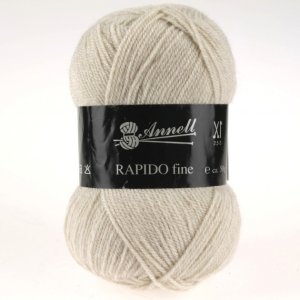 Fil à Tricoter Annell Rapido Fine 100% Acrylique 50g 215m - 8329 naturel