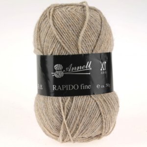 Fil à Tricoter Annell Rapido Fine 100% Acrylique 50g 215m - 8330 beige chiné