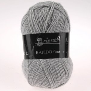 Fil à Tricoter Annell Rapido Fine 100% Acrylique 50g 215m - 8356 gris clair