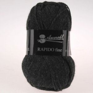 Fil à Tricoter Annell Rapido Fine 100% Acrylique 50g 215m - 8358 anthracite