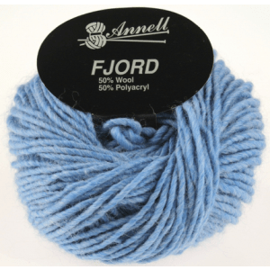 Fil Annell Fiord 50% Laine 50% Acrylique 50g 67m Aiguille 5-6 - 8639 ciel