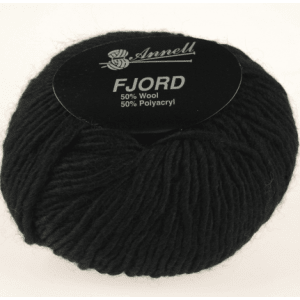 Fil Annell Fiord 50% Laine 50% Acrylique 50g 67m Aiguille 5-6 - 8659 noir