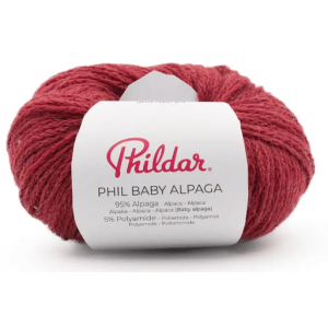 Pelote Phildar Baby Alpaga 25g 95% Alpaga 5% Polyamide 100m Aiguille 4.5 - acajou