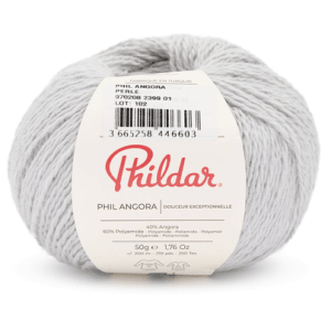 phil angora  60% polyamide - 40% angora  50 g 200m - angora perle