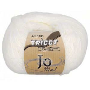 jo metal - laine jo métal blanc 01
