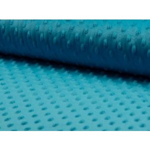 Tissu Minky Creanous 100% Polyester 250g/m² 150 cm de Largeur -  tissu coton minky pétrole 05   