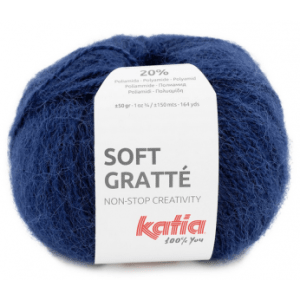 soft gratté -  soft gratte 75 bleu foncé  