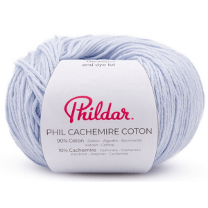 phil cachemire coton - baby blue
