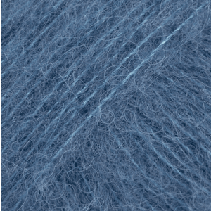 Fil à tricoter Drops Design Brushed Alpaca Silk 77% alpaga, 23% soie - bleu acier 25