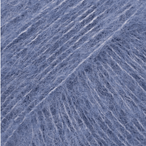Fil à tricoter Drops Design Brushed Alpaca Silk 77% alpaga, 23% soie - bleu jean 13