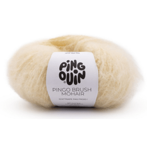 pingo brush mohair - butter yellow