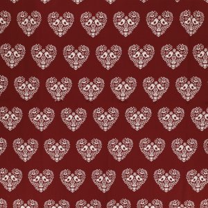 Tissu Coton Amor 140 cm Largeur 100% Coton 112 g/m² vendu par 50 cm - 8 rouge