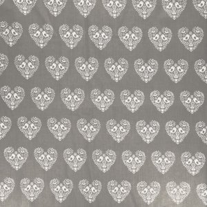 Tissu Coton Amor 140 cm Largeur 100% Coton 112 g/m² vendu par 50 cm - 133 gris
