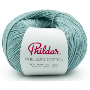 Fil Phildar Soft Cotton 50g 100% Coton Aiguille 3 - dauphin