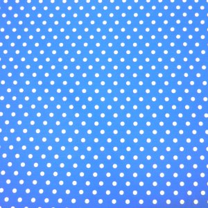 Tissu Coton pois Creanous 100% coton largeur 140 cm 110 g/m² vendu par 50 cm - tissu pois bleu