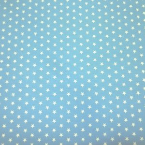 Tissu Coton Étoile Creanous 100% Coton 140 cm 110 g/m² Par 50 cm - tissu étoile bleu