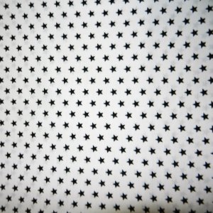Tissu Coton Étoile Creanous 100% Coton 140 cm 110 g/m² Par 50 cm - tissu étoile blanc