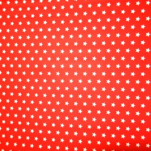 Tissu Coton Étoile Creanous 100% Coton 140 cm 110 g/m² Par 50 cm - tissu étoile rouge