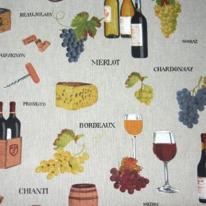 Tissu Aspect Lin Creanous 80 % Coton 20 % Polyester 140 cm 200 g/m² - tissu aspect lin apero