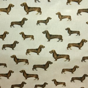 Tissu Aspect Lin Creanous 80 % Coton 20 % Polyester 140 cm 200 g/m² - tissu aspect lin teckel