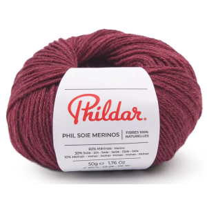 phil soie merinos - grenat