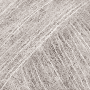 Fil à tricoter Drops Design Brushed Alpaca Silk 77% alpaga, 23% soie - gris clair 02