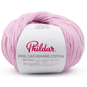 phil cachemire coton - lilas