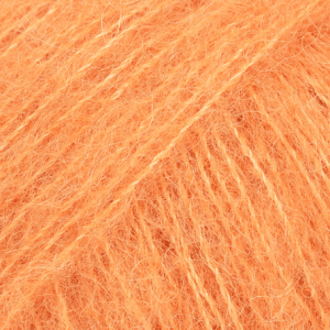 Fil à tricoter Drops Design Brushed Alpaca Silk 77% alpaga, 23% soie - mandarine 29