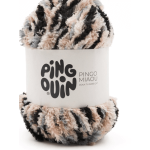 Fil Phildar Miaou Imprimé 100% Polyester 100g 100m Taille 42 - miaou print stone