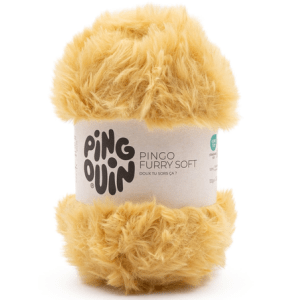 Fil Pingouin Pingo Furry Soft 100g 100% Polyester Aiguille 8 - miel