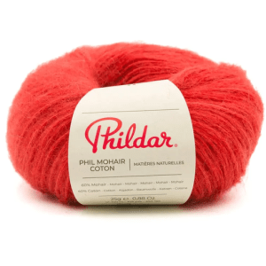 Phil mohair coton - orange sanguine